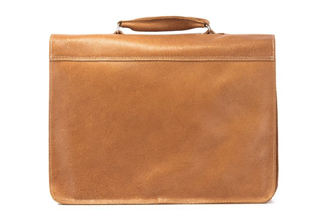 Torba Vooc TC8 camel od tyłu, z gładką ścianką i rączką do noszenia w dłoni