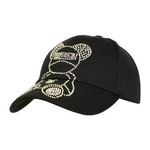 Czapka z daszkiem baseballówka damska czarna - czap-cz-32