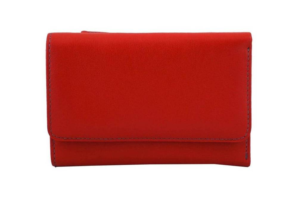 Portfel ze skóry naturalnej damski Barberini's ML8268-13 klasyczny czerwony - cecha produktu