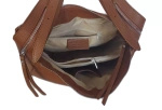 Torebka damska elegancka skórzana Vera Pelle LBB55C camel
