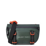 Torba materiałowa unisex Delsey Raspail miejska na ramię zielono pomarańczowa
