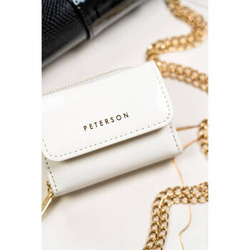Mały portfel damski biały portmonetka RFID - Peterson 011-WEI-PUS