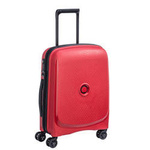 Walizka z polipropylenu unisex Delsey Belmont Plus kabinowa twarda czerwona