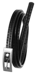 Skórzany pasek damski cienki eko skóra czarny Cavaldi BB-CV-11 BLACK 105