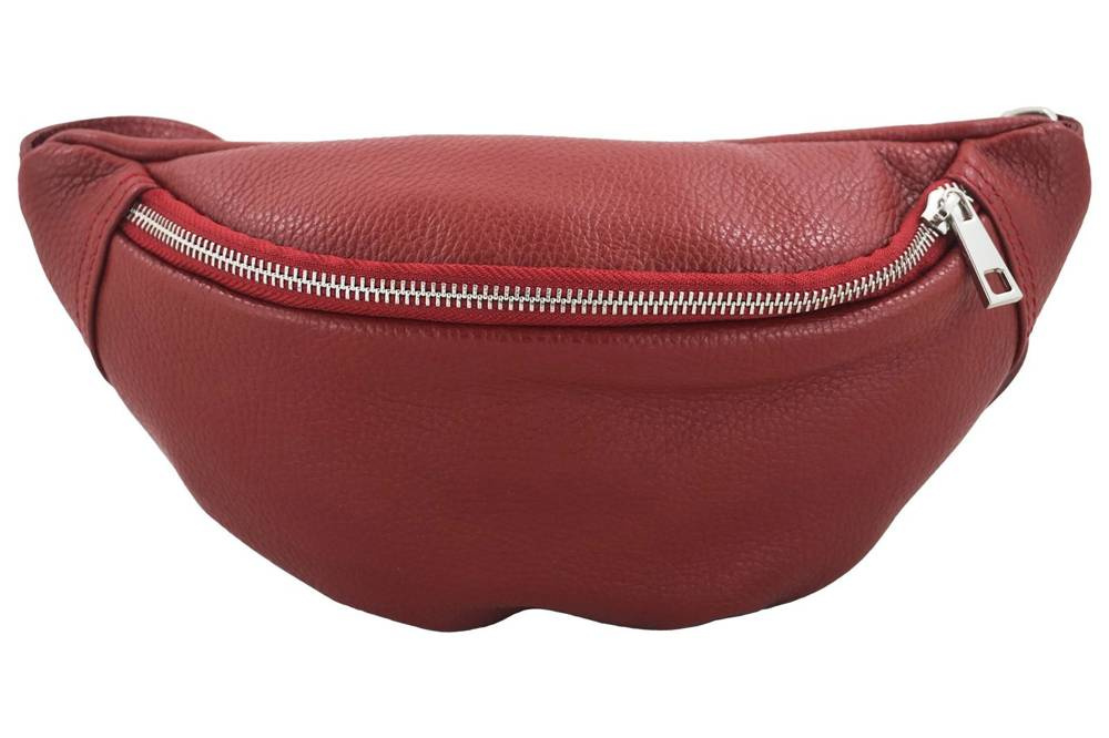 Saszetka ze skóry naturalnej damska Barberini's 796-13 nerka casual czerwona - cecha produktu