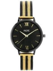 ZEGAREK DAMSKI NA BRANSOLECIE ELEGANCKI PACIFIC X6172 - black/gold (zy657c)