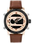 ZEGAREK MĘSKI NA PASKU BRĄZOWY NAVIFORCE - NF9097 (zn043e)