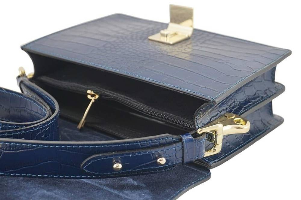 Torebka ze skóry naturalnej damska Barberini's 747-12 listonoszka croco mała camel - cecha produktu