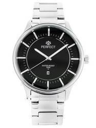 ZEGAREK MĘSKI NA BRANSOLECIE SREBRNY PERFECT M114 (zp288b)
