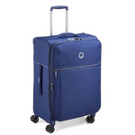 Walizka podróżna materiałowa unisex Delsey Brochant 2.0 średnia 67 cm niebieska