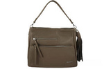 Torebka ze skóry naturalnej damska Barberini's 972-9 shopper A4 ciemnobeżowa