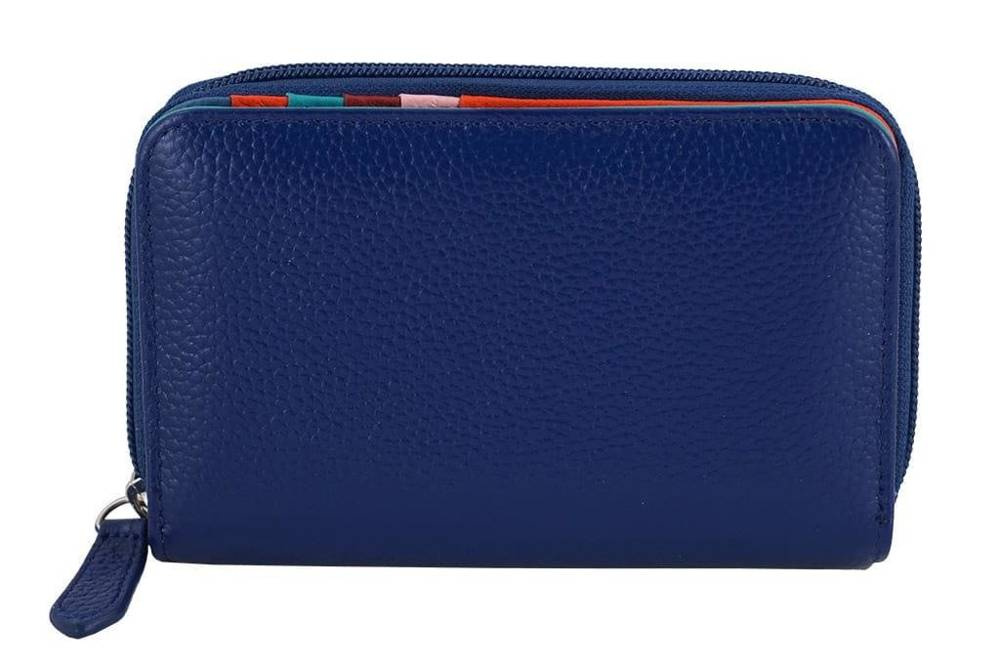 Portfel ze skóry naturalnej damski Barberini's WB-009-4 na zamek granatowy - cecha produktu
