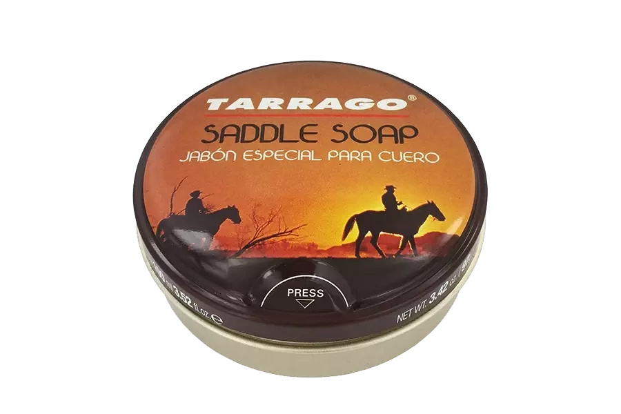 Mydło do skór Tarrago - puszka Saddle Soap z przodu