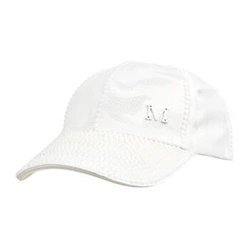 Czapka damska z daszkiem błyszczące moro biała - cz-1m