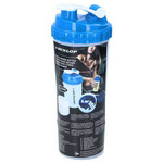 Butelka sportowa z tworzywa unisex Dunlop shaker z pojemnikiem 550 ml niebieska