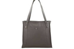 Torebka ze skóry naturalnej damska Barberini's 914-3 shopper A4 szara