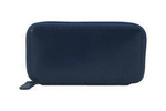 Etui na klucze ze skóry naturalnej unisex Barberini's 8183-4 poziome granatowe
