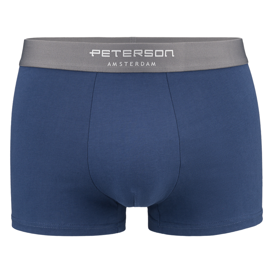 Czarno-granatowe bokserki Peterson B01XL z bliska