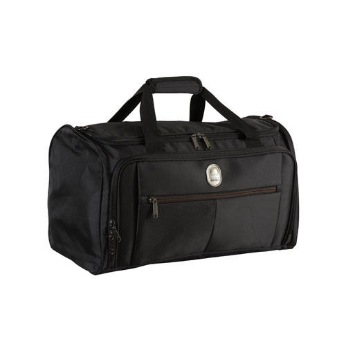 Torba podróżna materiałowa unisex Delsey PIN UP 5 sportowa duża czarna - detale wykonania