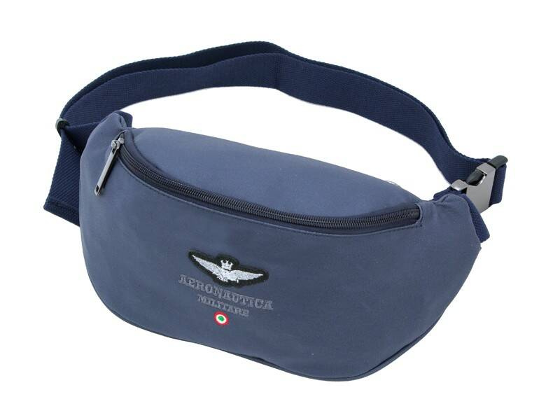 Nerka męska saszetka biodrowa granatowa - Aeronautica Militare AM - 541 BL - widok ogólny produktu
