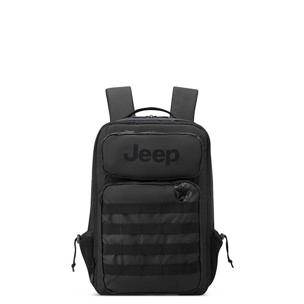 Plecak z wodoodpornego materiału unisex Delsey Jeep JS010B miejski czarny - cecha produktu