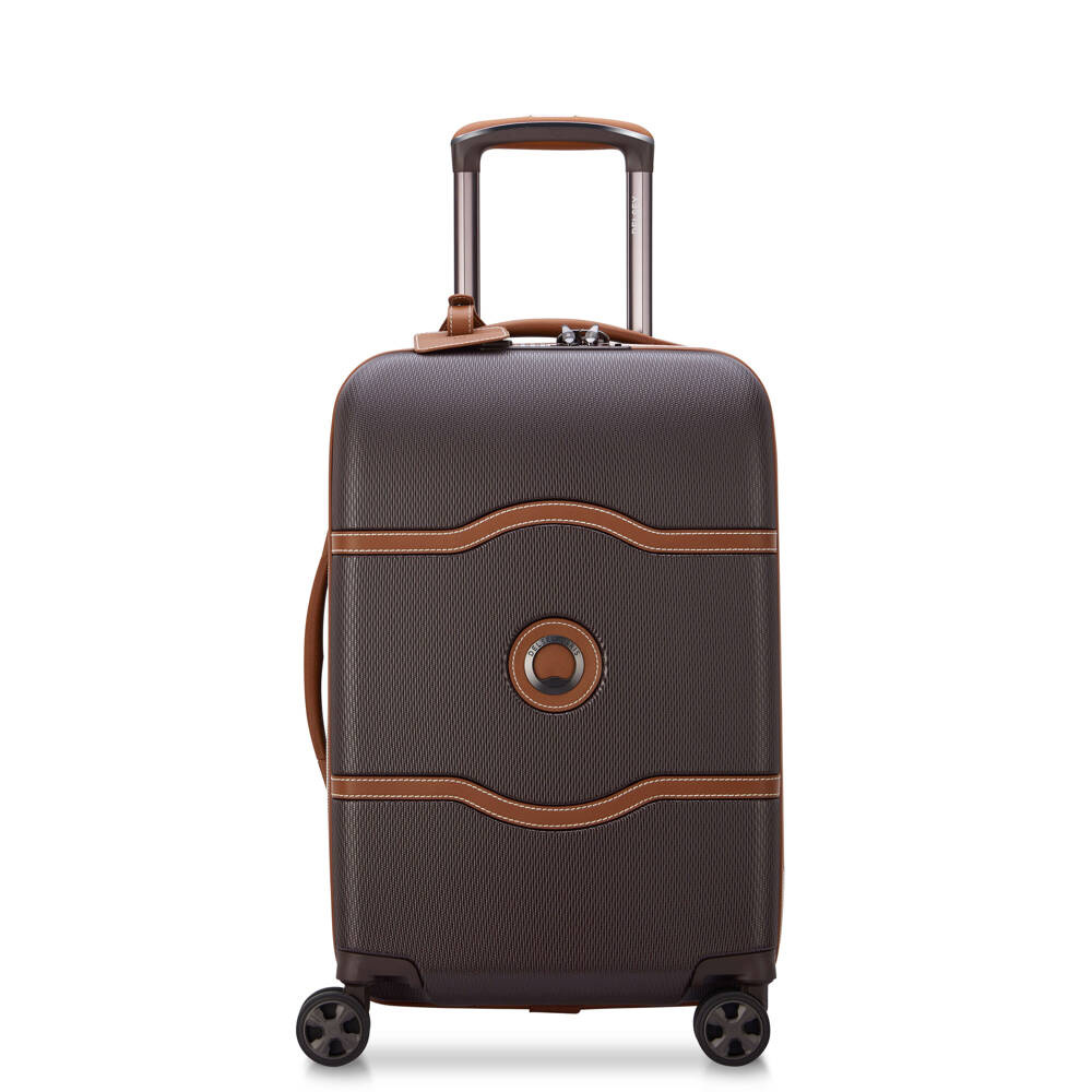 Walizka kabinowa twarda z materiału unisex Delsey Chatelet Air 2.0 na 4 kółkach brązowa - cecha produktu