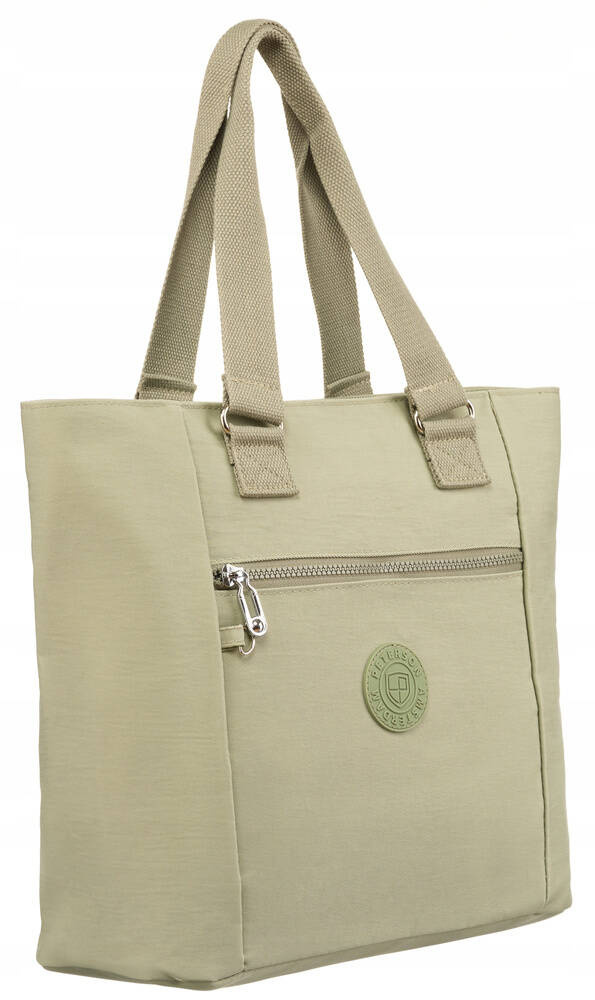 Jasnozielony nylonowy shopper damski Peterson 3301-CO