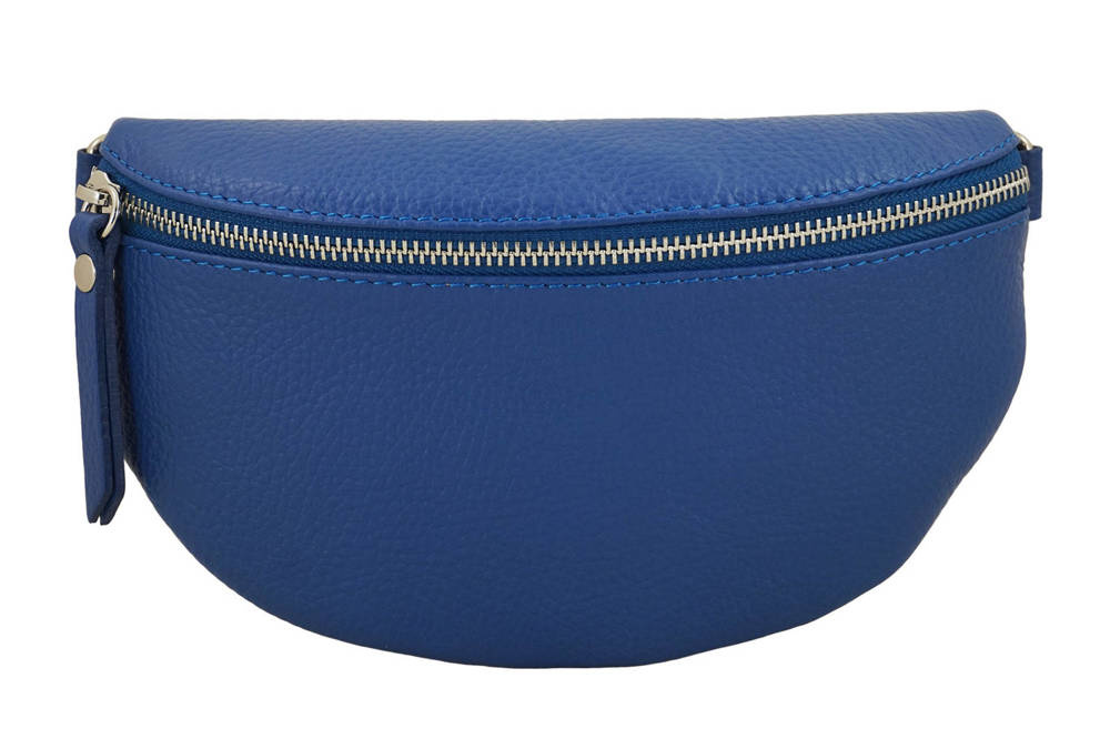 Saszetka skórzana damska Barberini's 880-30 nerka miejska crossbody chabrowa - cecha produktu