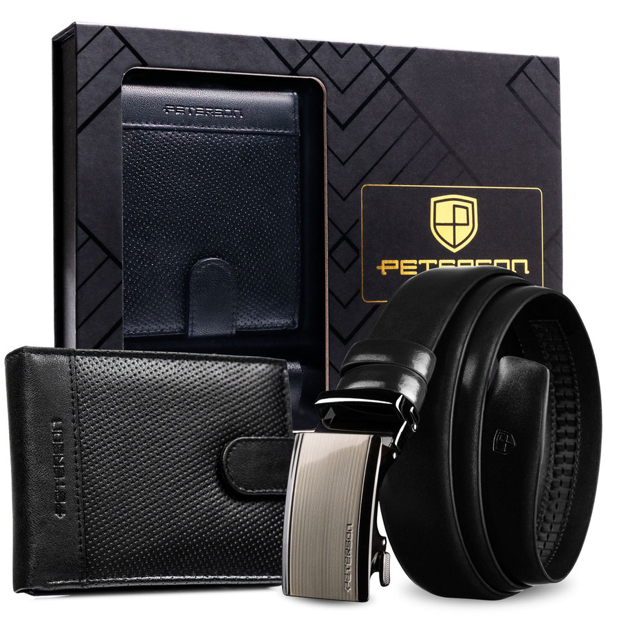 Czarny zestaw prezentowy Peterson N992L-D20 w pudełku
