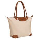 Torebka damska shopper z poliestru Peterson CSM-16 beżowa