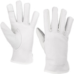 Rękawiczki damskie skórzane polar touch finger na dotyk BELTIMORE K25 XL białe