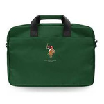 Torba z nylonu unisex US Polo Assn USCB15PUGFLGN na laptop 16 cali zielona