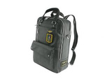 Plecak miejski skórzany unisex Aeronautica Militare AM-476 AN na laptopa czarny
