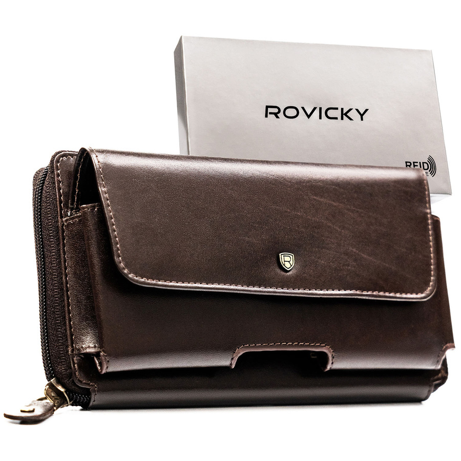 Saszetka męska Rovicky CPR-043-RVT brązowa