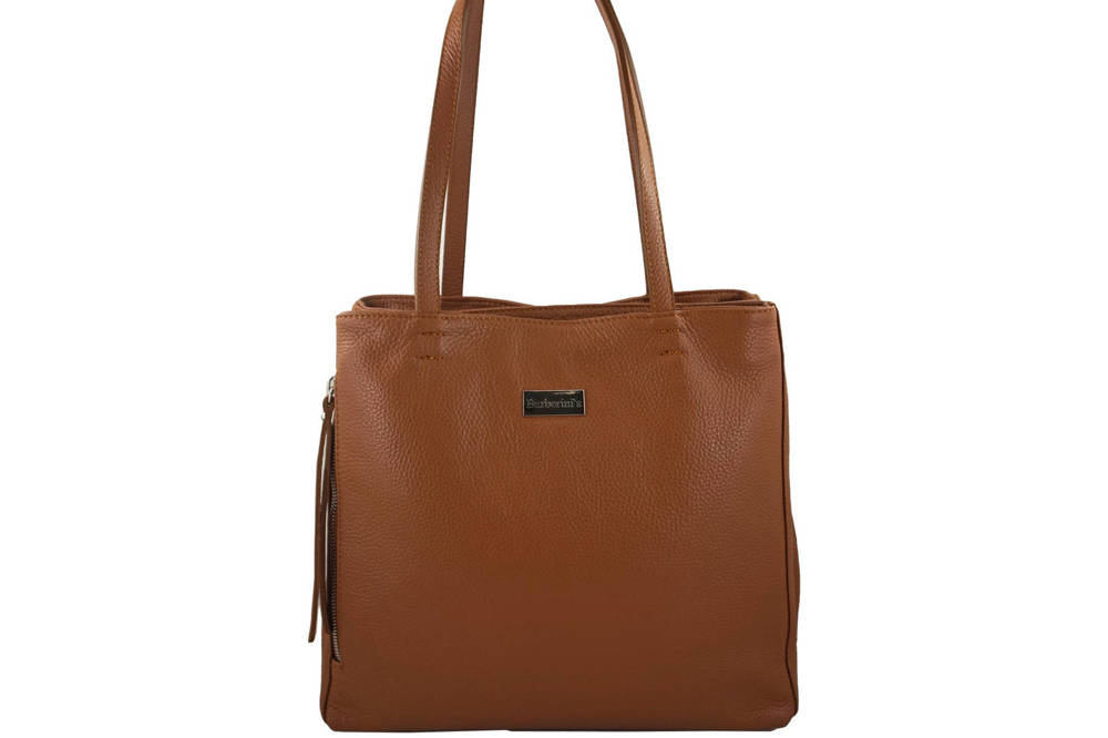 Torebka ze skóry naturalnej damska Barberini's 930-12 shopper A4 jasnobrązowa - cecha produktu