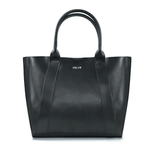 Torba damska skórzana czarna shopper bag - FL30 SERENA BL
