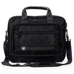 Torba na laptopa 17" czarna materiałowa 11,8L Lausanne SwissBags SB114