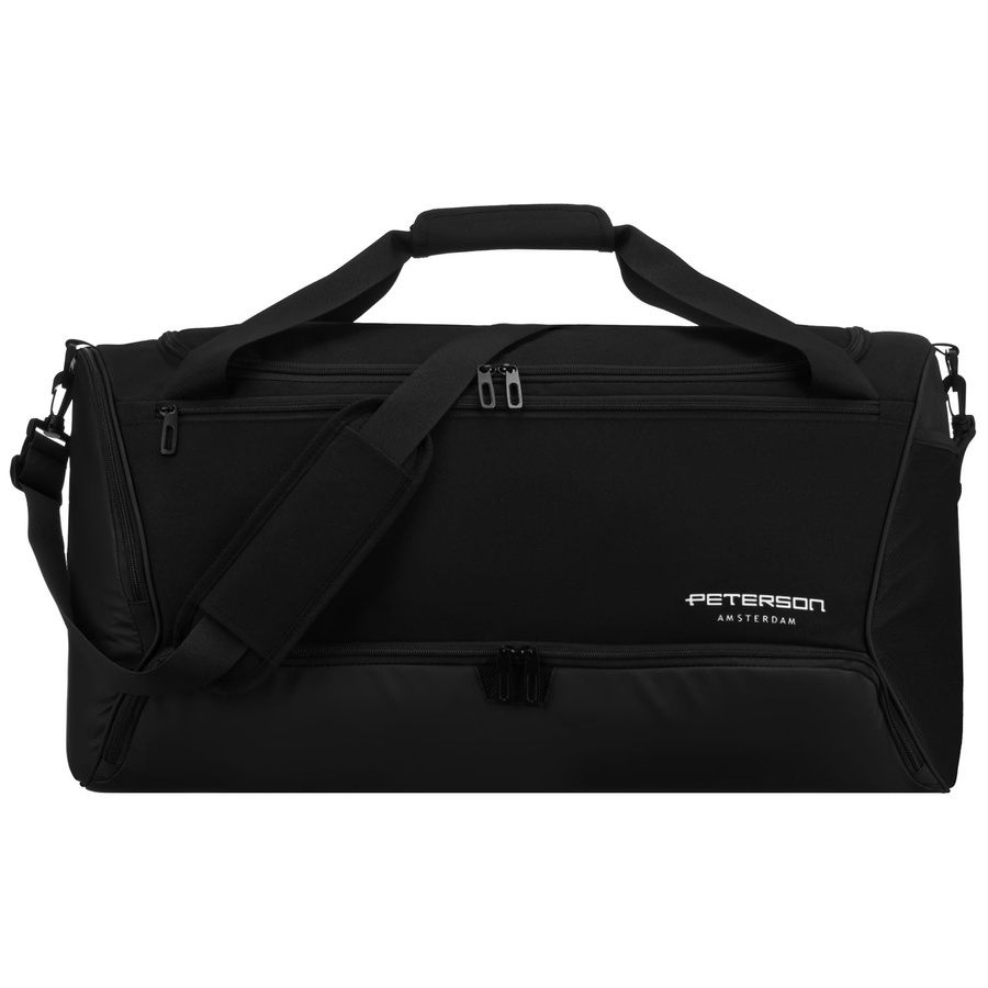 Czarna torba Peterson 95925 z komorą na buty