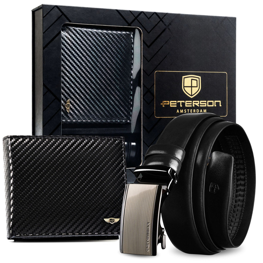 Czarny zestaw prezentowy Peterson N992-P20 w pudełku