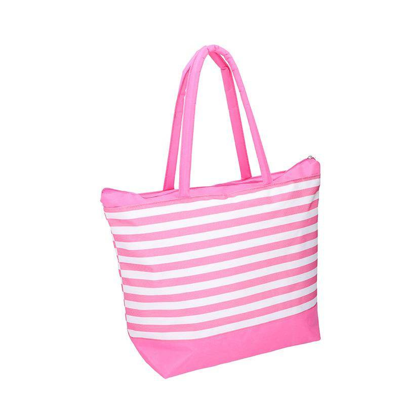Torba plażowa termiczna z materiału unisex Fresh & Cold shopper A4 różowa - cecha produktu