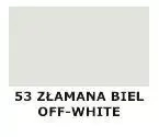 Farba do skóry gładkiej Tarrago biała - próbnik koloru 53 złamana biel / off-white