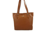 Torebka ze skóry naturalnej damska Barberini's 923-12 shopper bag A4 jasnobrązowa
