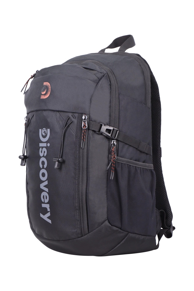 Plecak turystyczny z poliestru unisex Discovery PATH podróżny 30l czarny - organizacja przestrzeni