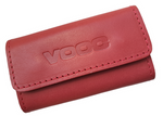 Etui na klucze skórzane unisex VOOC P10 Vintage jucht kluczówka coral