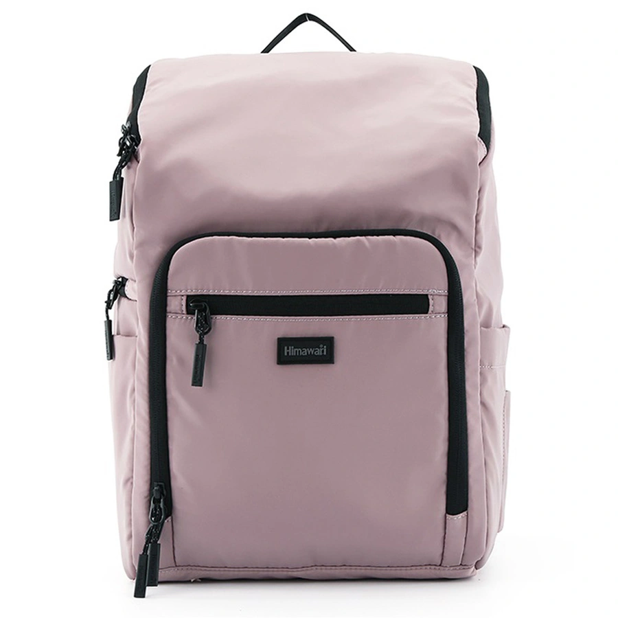Lila plecak damski na laptopa Himawari 1223-04 z tkaniny, dla mamy