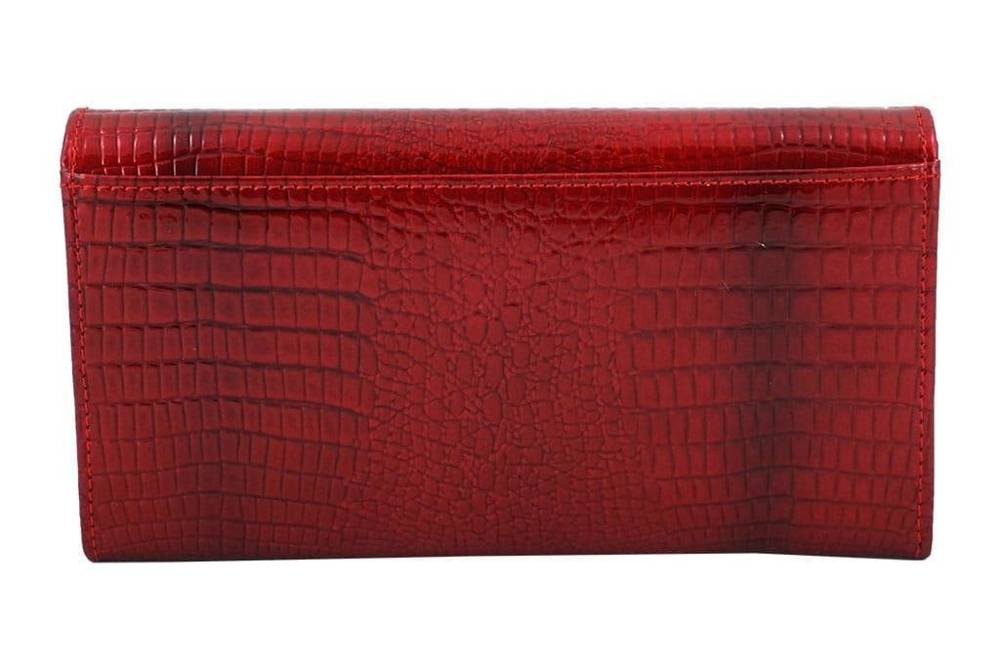 Portfel ze skóry lakierowanej damski Barberini's 659-1 croco czarny - cecha produktu