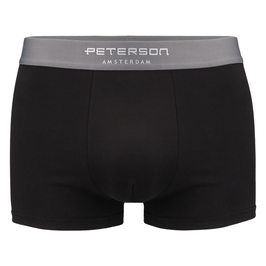 Czarne bokserki Peterson B01XL z bliska