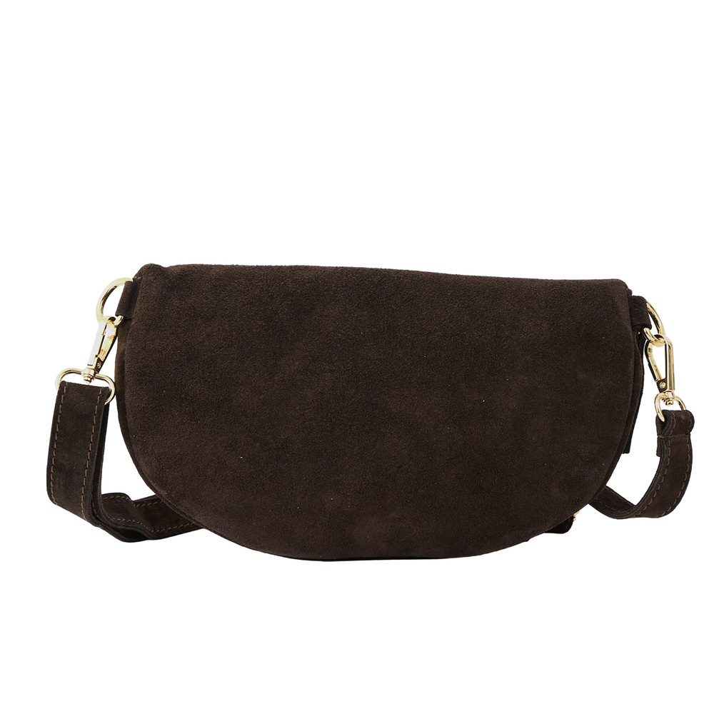 Nerka zamszowa damska Barberinis 1012-11 saszetka crossbody ciemnobrązowa - cecha produktu