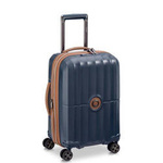 Walizka kabinowa z materiału unisex Delsey ST Tropez na 4 kółkach 55 cm granatowa