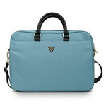 Torba na laptop 16 nylonowa damska Guess GUCB15NTMLLB A4 jasnoniebieska